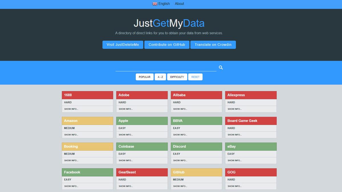 İnternet Sitelerinde Depolanan Kişisel Bilgilerinizin Bir Kopyasını Nasıl Alabileceğinizi Gösteren Site