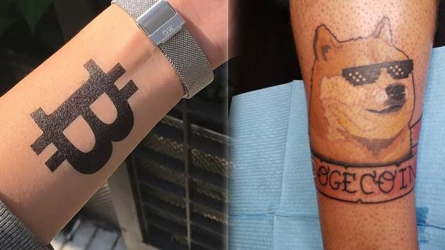 Vücutlarına Kripto Para Dövmesi Yaptıranların Sayısı Bir Yılda Rekor Artış Gösterdi: İşte Karşımıza Çıkan Bazı Örnekler