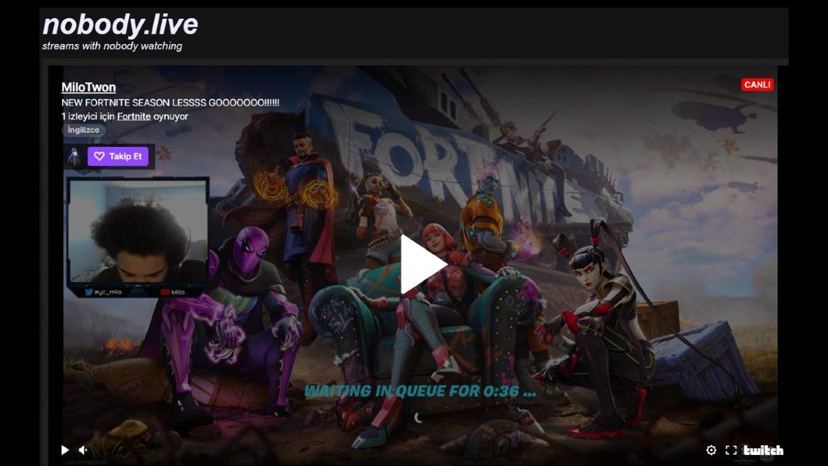 Sıfır Kişiye Yayın Yapan Azimli Twitch Yayıncılarını Bulmanızı Sağlayan İnternet Sitesi