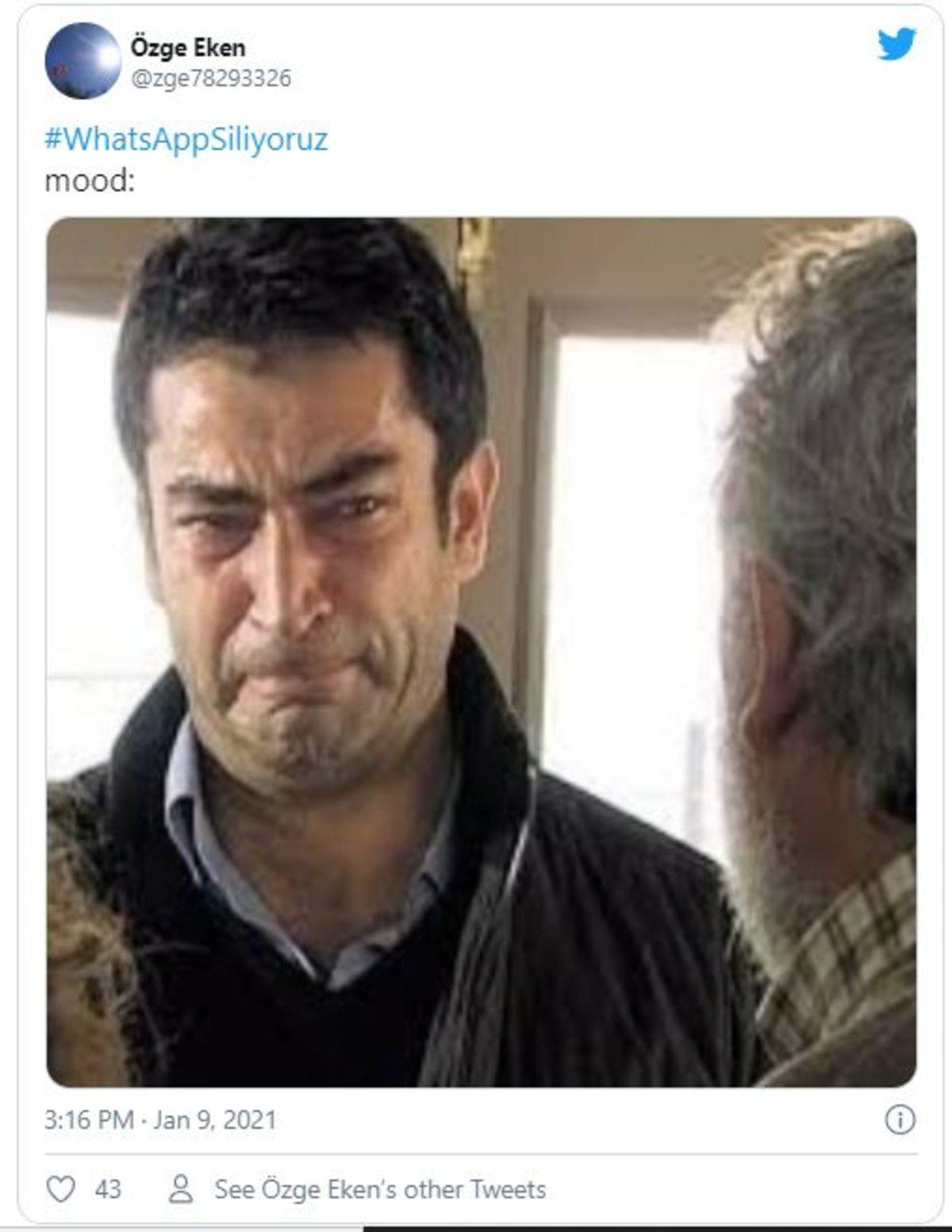 WhatsAppSiliyoruz Etiketiyle Sosyal Medyada Yapılan Paylaşımlar