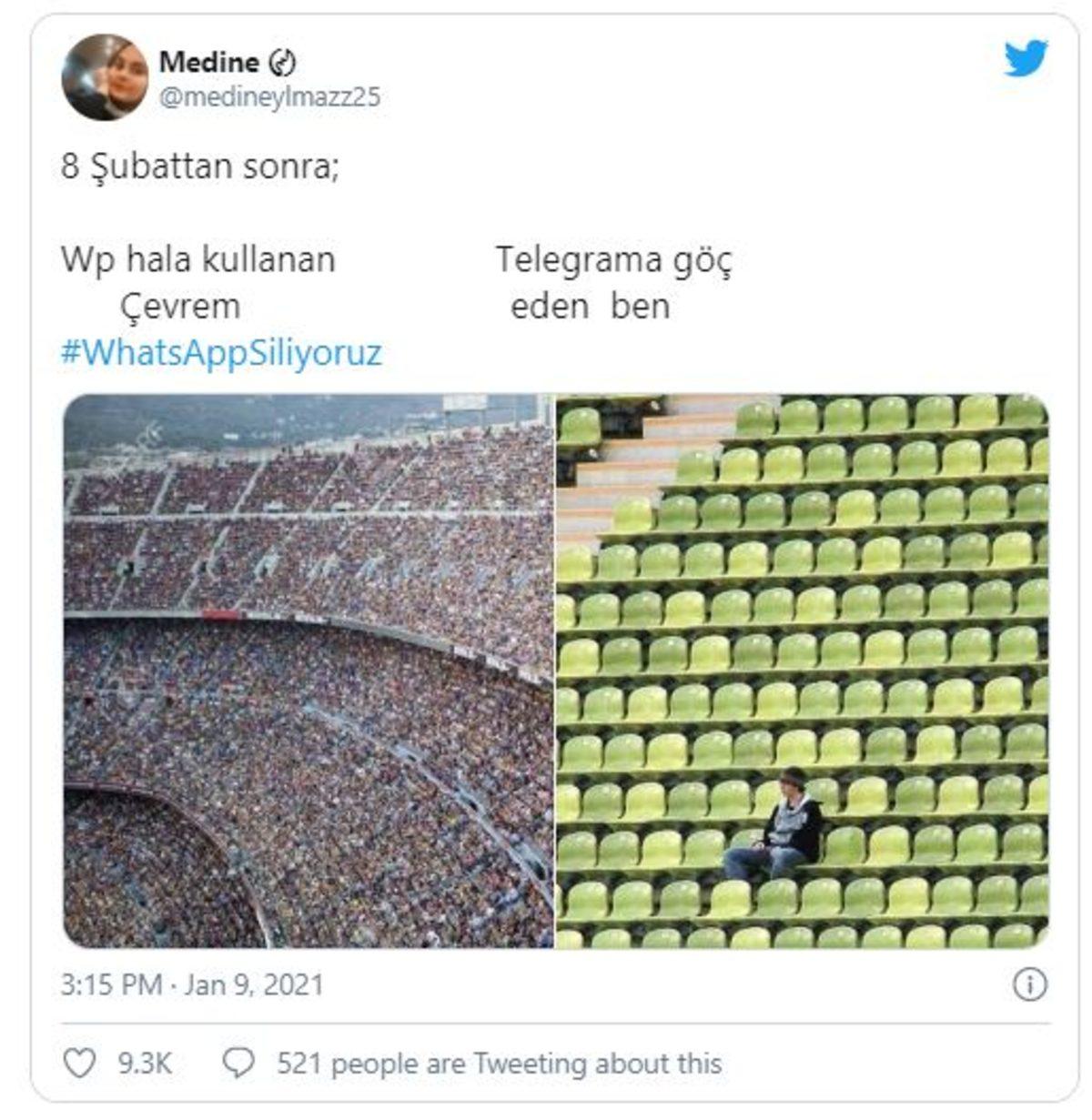 WhatsAppSiliyoruz Etiketiyle Sosyal Medyada Yapılan Paylaşımlar