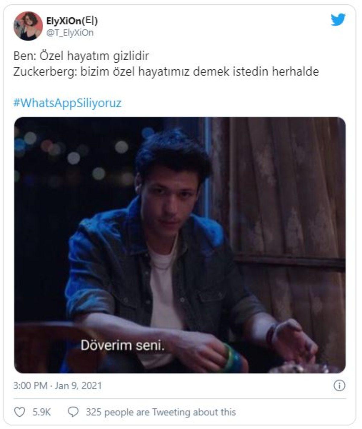 WhatsAppSiliyoruz Etiketiyle Sosyal Medyada Yapılan Paylaşımlar