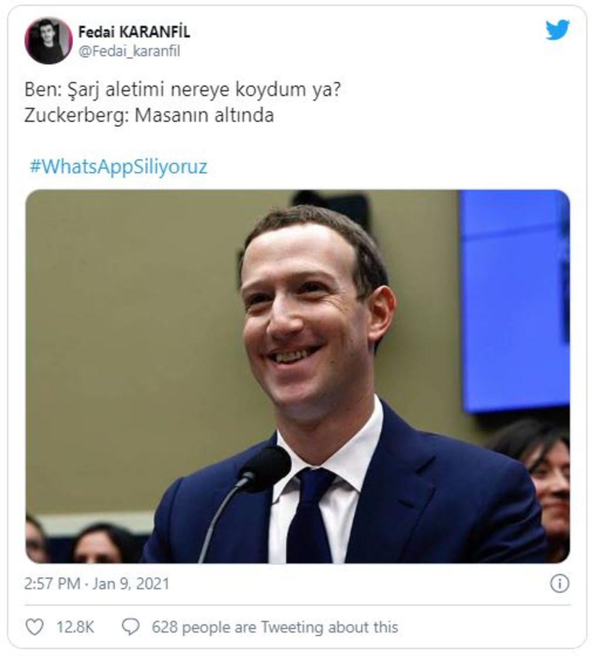 WhatsAppSiliyoruz Etiketiyle Sosyal Medyada Yapılan Paylaşımlar