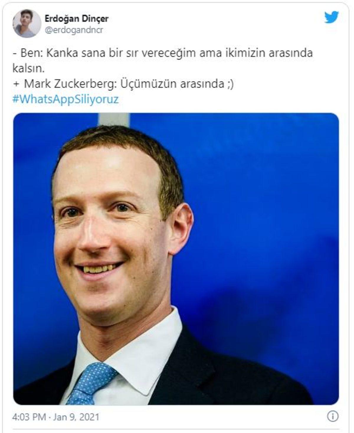 WhatsAppSiliyoruz Etiketiyle Sosyal Medyada Yapılan Paylaşımlar