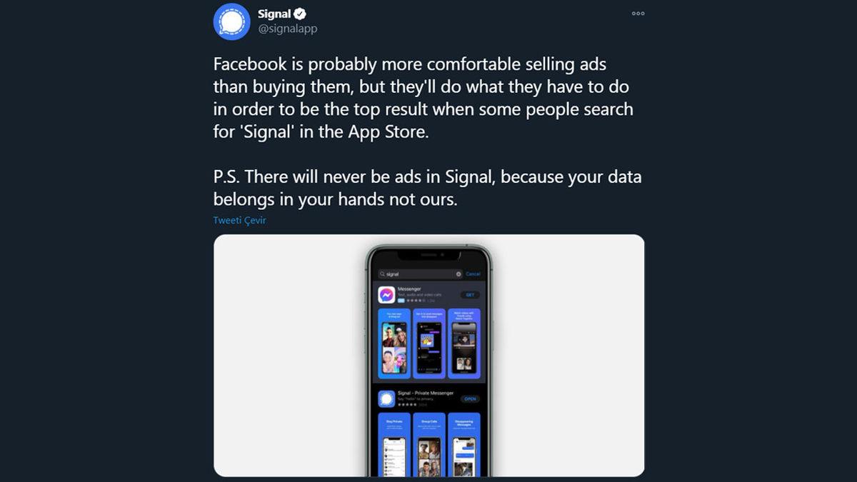 Elon Musk’ın Önerisi ile Gündeme Gelen Signal’den Facebook’a Misilleme: Verileriniz Sizin Elinizde