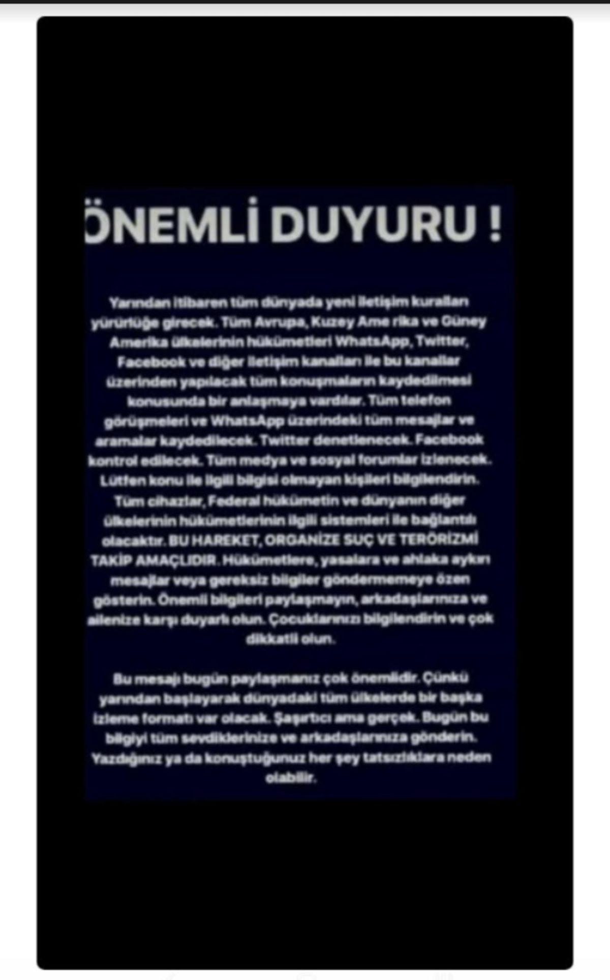 Tüm Dünyada Yeni İletişim Kurallarının Yürürlüğe Gireceği İddiası Instagram’da Viral Oldu