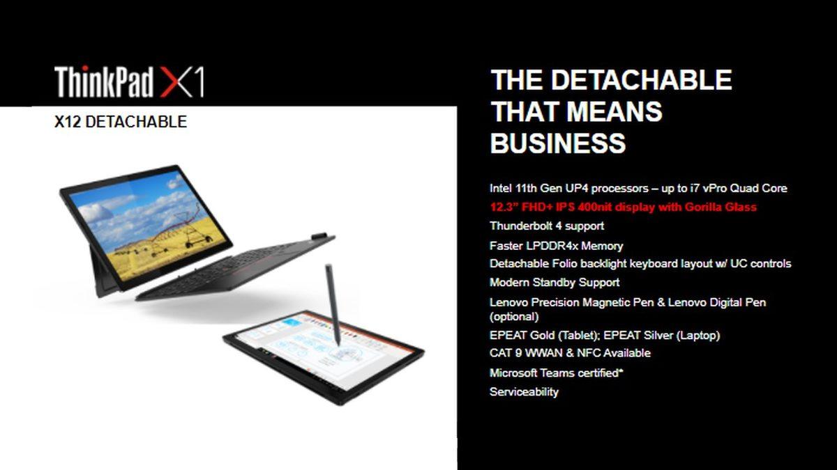 Lenovo, Hem Tablet Hem de Dizüstü Bilgisayar Olan Yeni Cihazı ThinkPad X12’yi Tanıttı