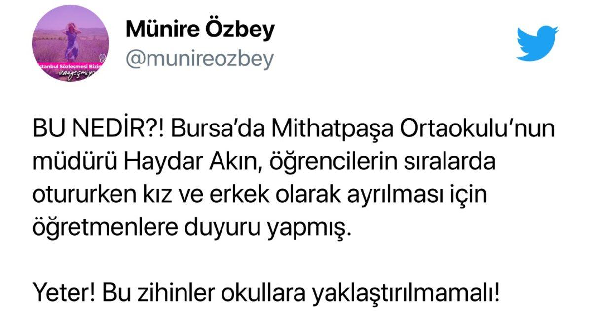 Bursa’da Bir Okul Müdürünün 