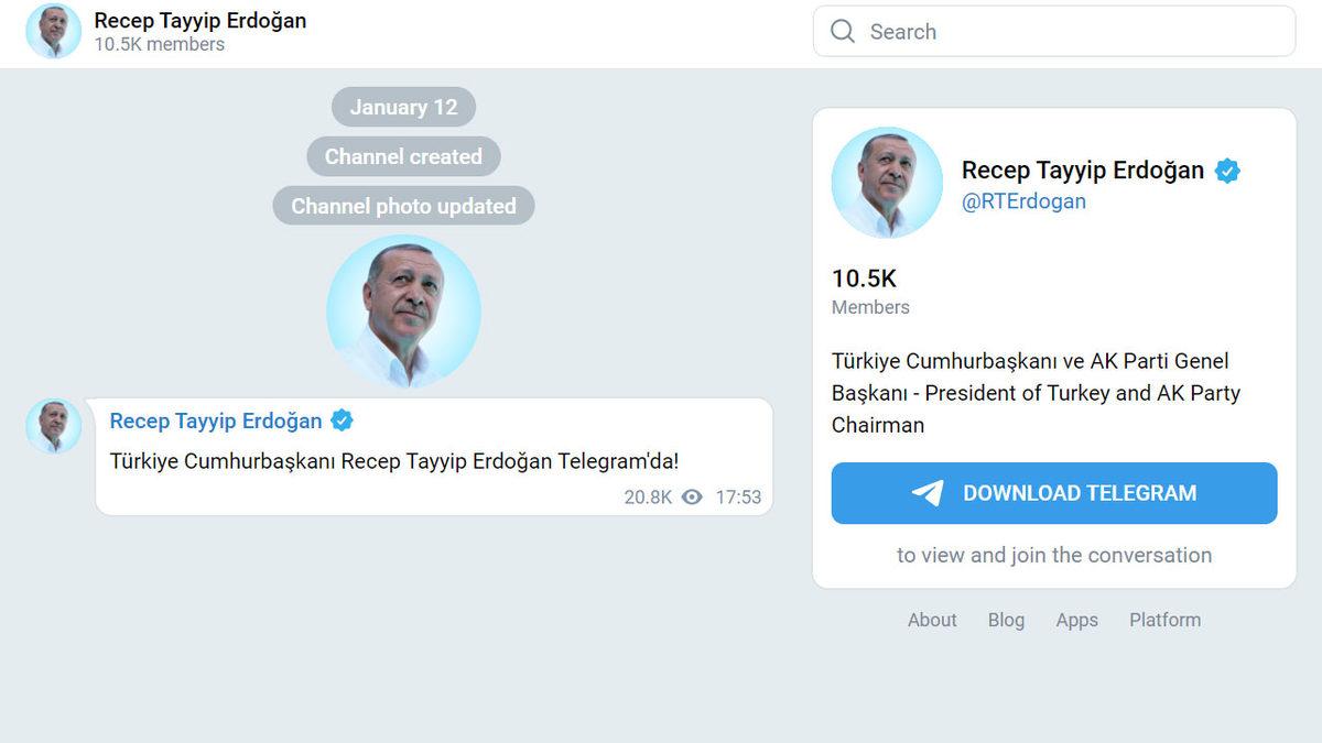 Cumhurbaşkanı Recep Tayyip Erdoğan, BiP ve Telegram’a Katıldı