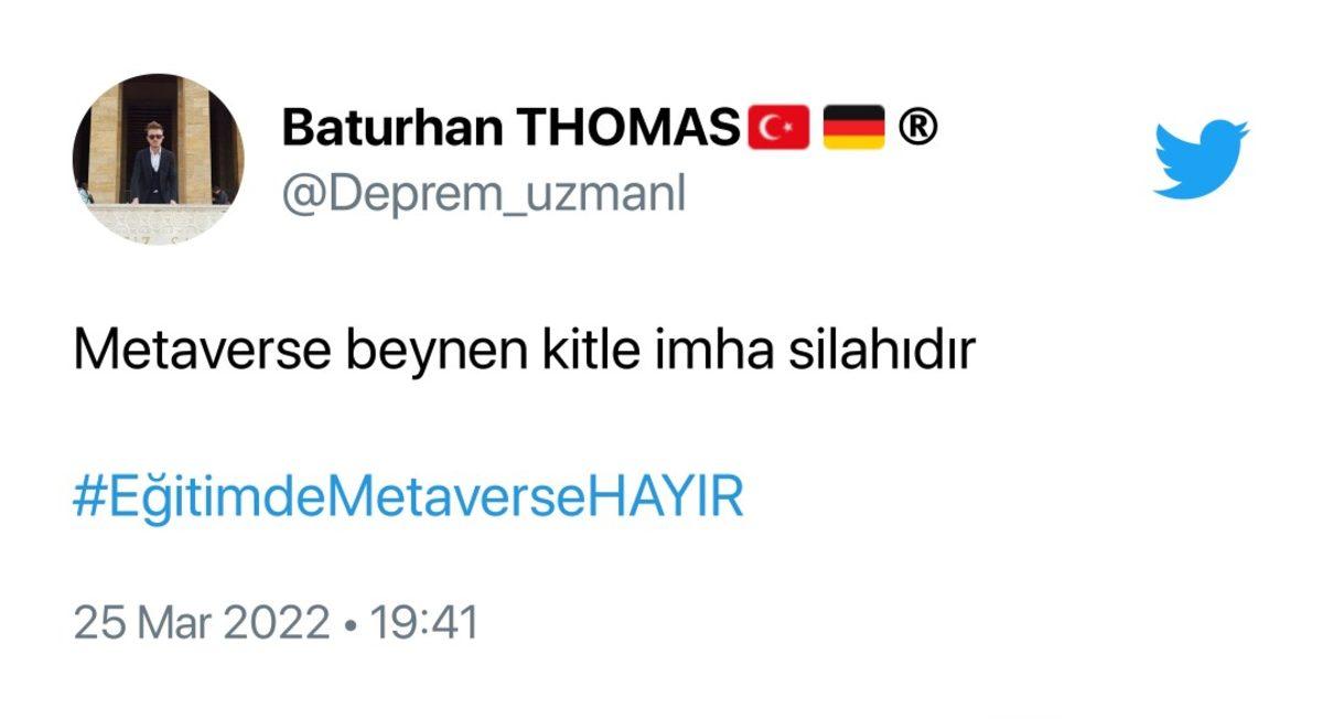 Milli Eğitim Bakanının Metaverse Açıklamaları Sonrası ’Eğitimde Metaverse’e Hayır’ Etiketi Gündem Oldu: İşte Gelen Garip Tepkiler