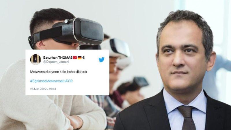 Milli Eğitim Bakanının Metaverse Açıklamaları Sonrası ’Eğitimde Metaverse’e Hayır’ Etiketi Gündem Oldu: İşte Gelen Garip Tepkiler
