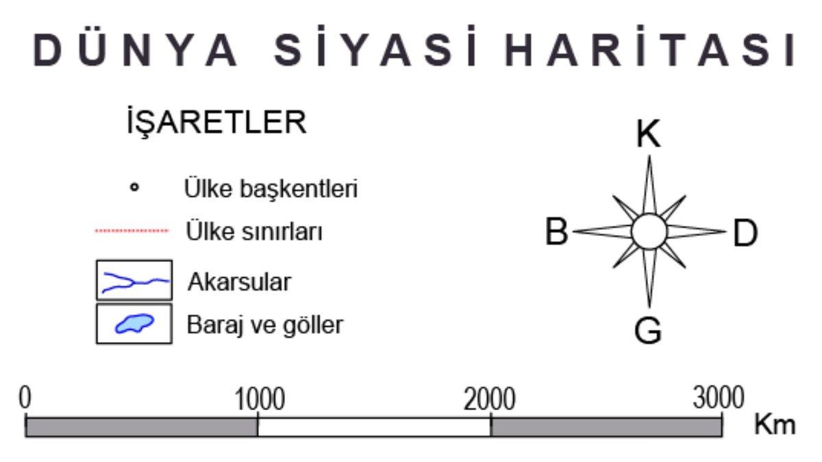 Yüksek Çözünürlüklü Dünya ve Türkiye Siyasi Haritası: Tüm Ülkelerin ve Şehirlerin İsimleri ile