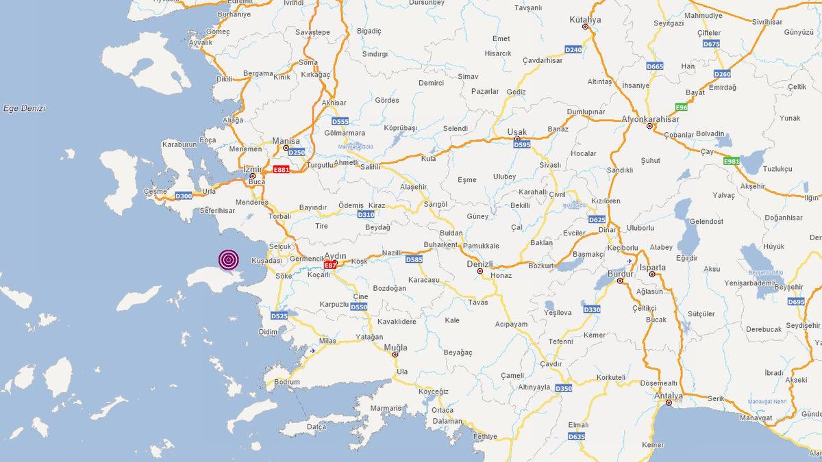 İzmir’de 4 Büyüklüğünde Deprem Meydana Geldi