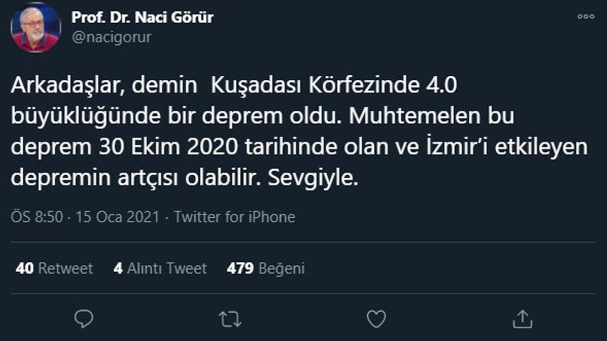İzmir’de 4 Büyüklüğünde Deprem Meydana Geldi