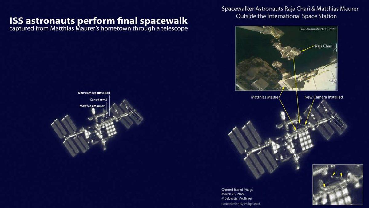 Bir Uzay Fotoğrafçısı, ‘Uzay Yürüyüşü’ Yapan Astronotları Yeryüzünden Görüntüledi