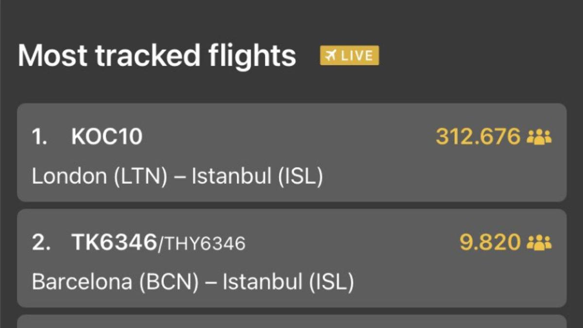 Flightradar24 Paylaşım Yaptı: Fenerbahçe’ye Transfer Olan Mesut Özil’in İstanbul Uçuşunu 300 Binden Fazla Kişi Takip Etti