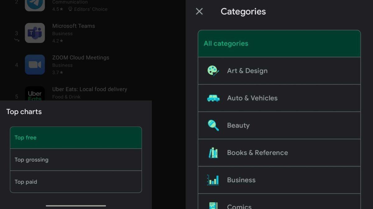 Google Play Store’a Uygulamaların Trend Listesini Gösteren Yeni Bir Özellik Getirildi