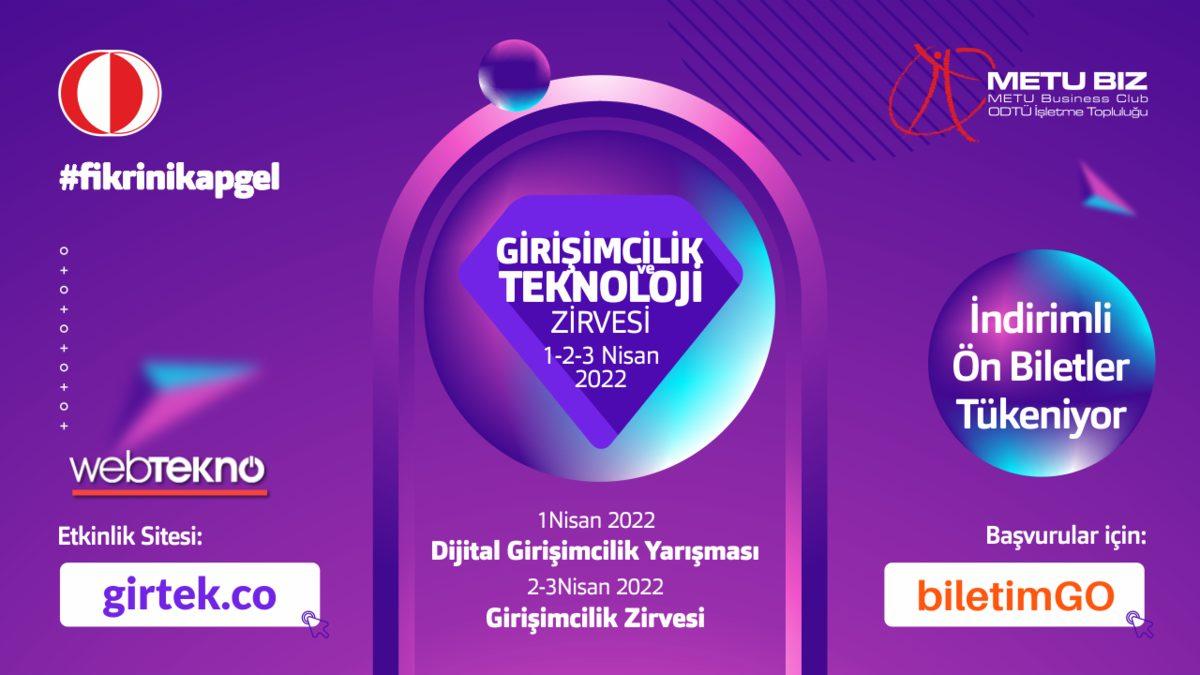 Girişimcilik ve Teknoloji Zirvesi ’Fikrini Kap Gel’ Sloganıyla Başlıyor!