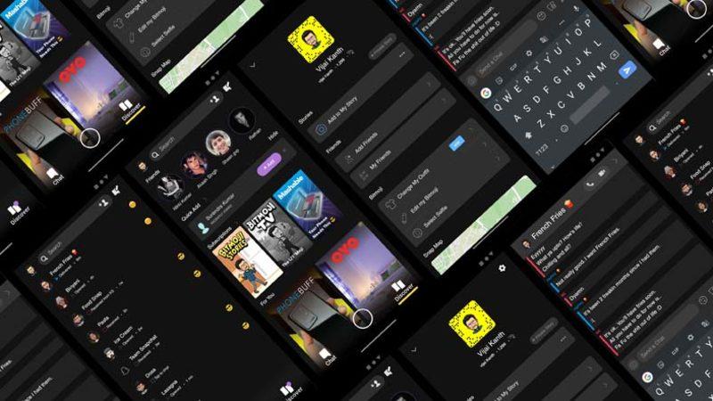 Snapchat, iOS İçin Karanlık Mod Özelliği Üzerinde Çalışıyor