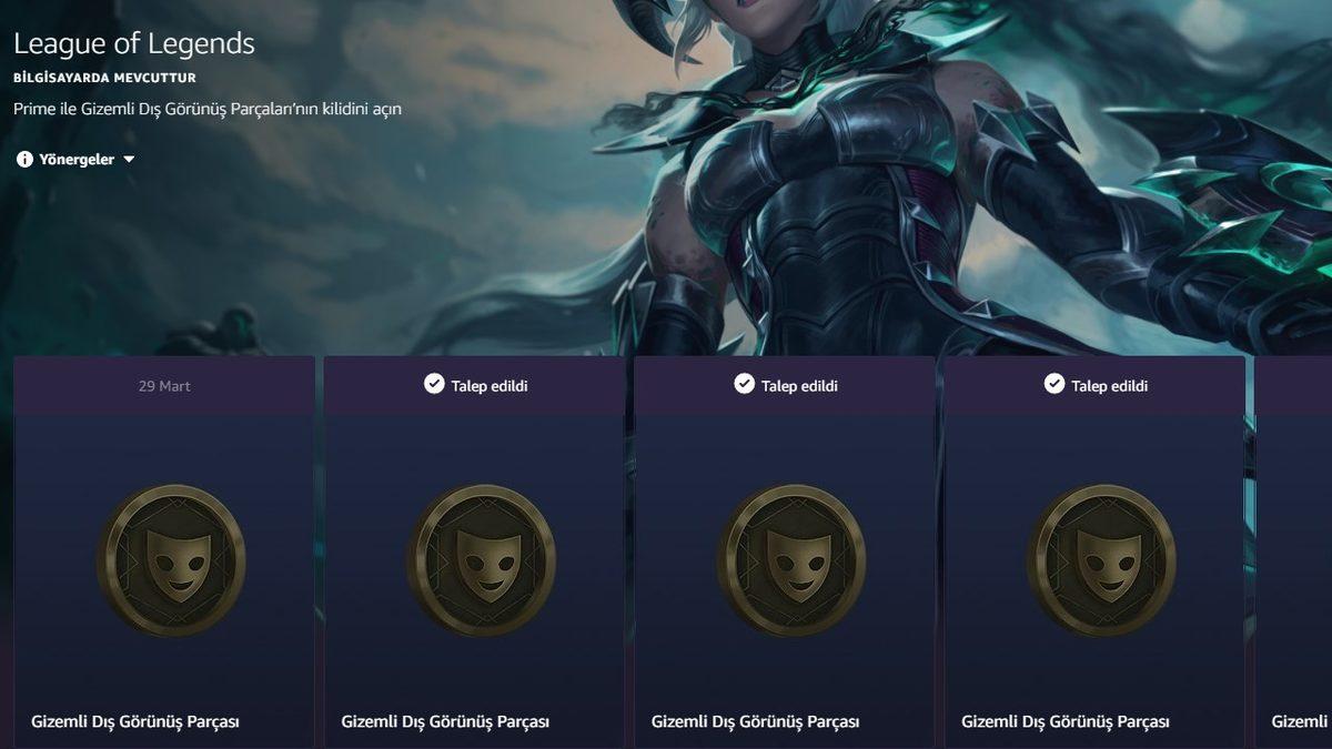 Amazon, Prime Gaming Kampanyasıyla 3 Ücretsiz League of Legends Kostümü Dağıtıyor (2 Tanesi Alınabilir Durumda)