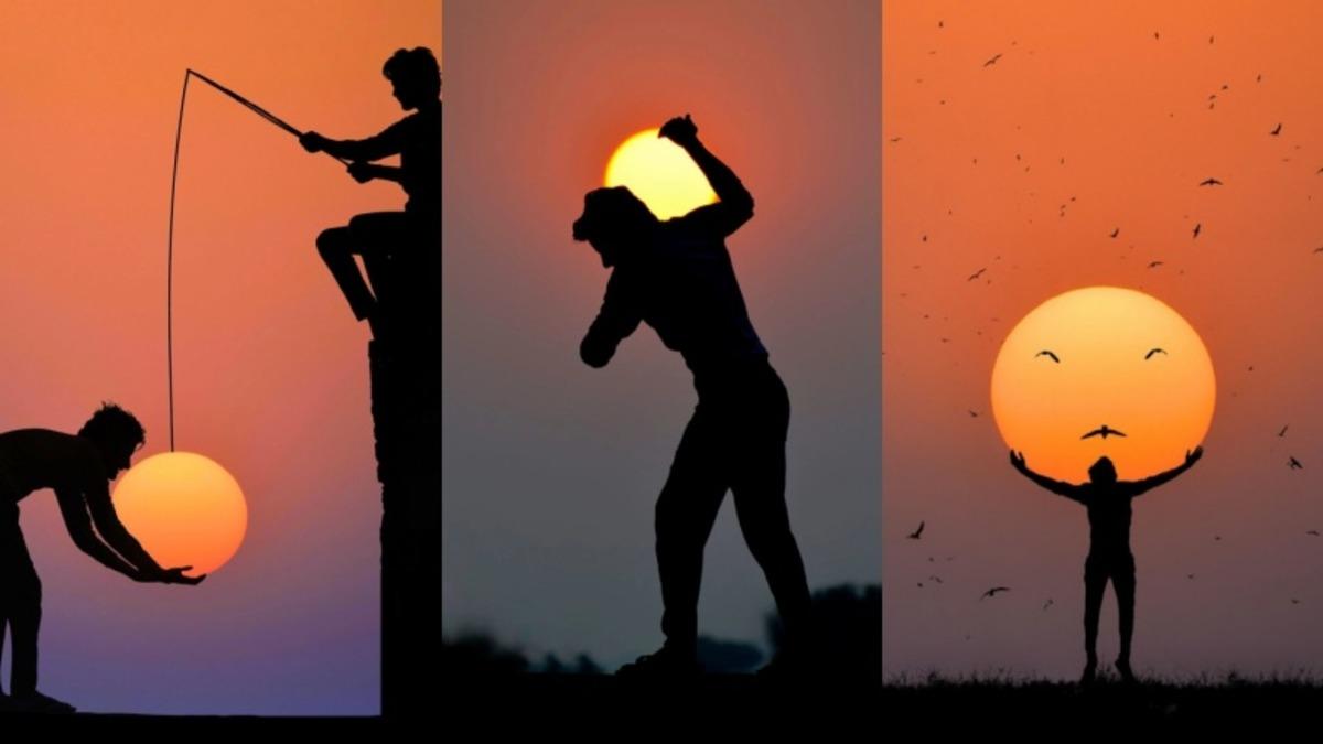 Bir Fotoğrafçının Güneş’i Kullanarak Optik İllüzyonlar Oluşturduğu Muhteşem Fotoğraflar