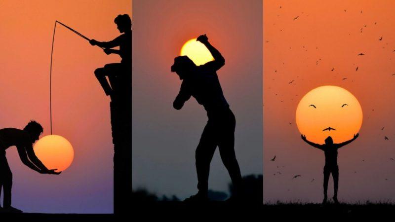 Bir Fotoğrafçının Güneş’i Kullanarak Optik İllüzyonlar Oluşturduğu Muhteşem Fotoğraflar