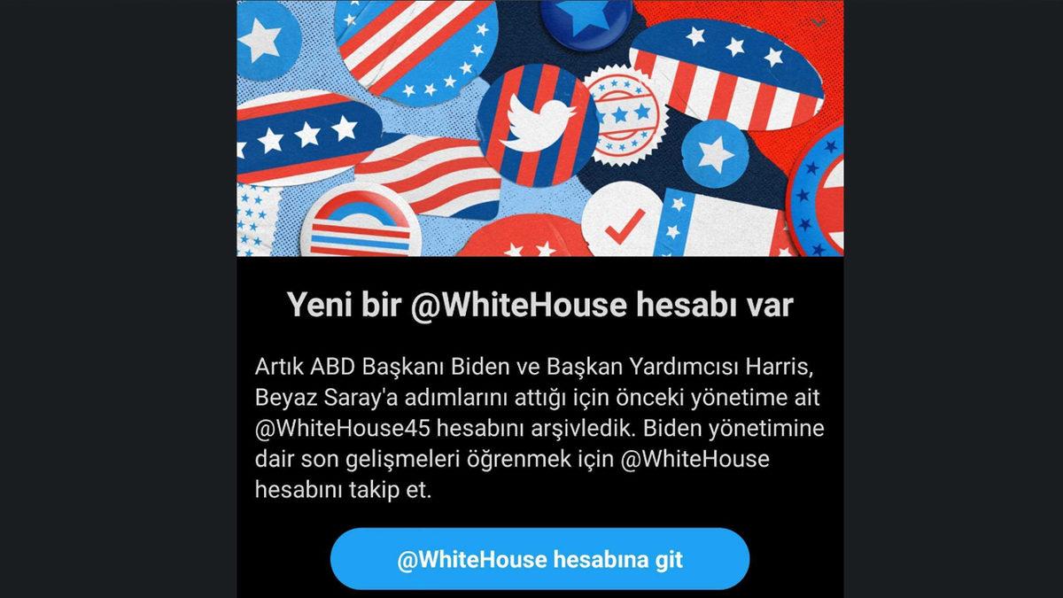 Twitter, Trump Döneminde Kullanılan White House Hesabını Kapatıp Yenisini Açtı