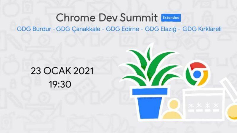 Türkiye’nin İlk Chrome Dev Summit Extended Etkinliği İçin Geri Sayım Başladı