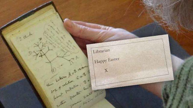 Evrim Teorisinin Köklerini İçeren Darwin’in Kayıp Notları, Filmleri Aratmayan Şekilde İade Edildi: "Mutlu Paskalyalar, Kütüphaneci"