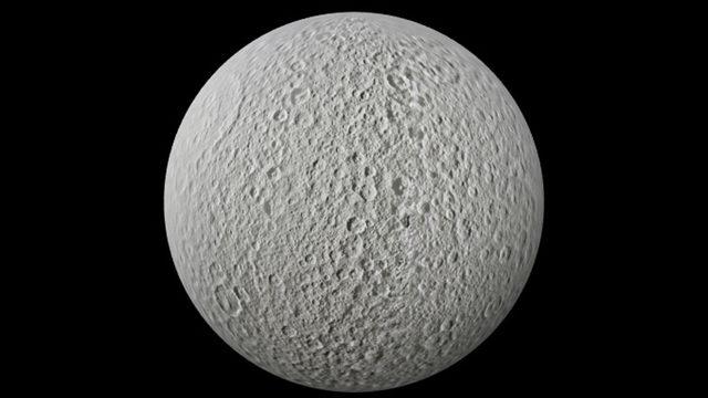 Satürn’ün Uydusu Rhea’nın Yüzeyindeki Tanımlanamayan Maddenin Gizemi Çözüldü