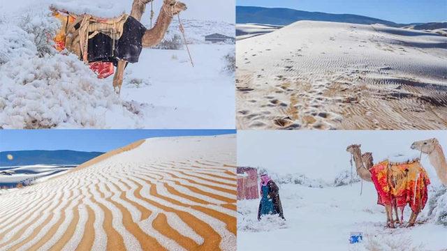 Sahra Çölü’ne Son 42 Yılda 4. Kez Kar Yağdı
