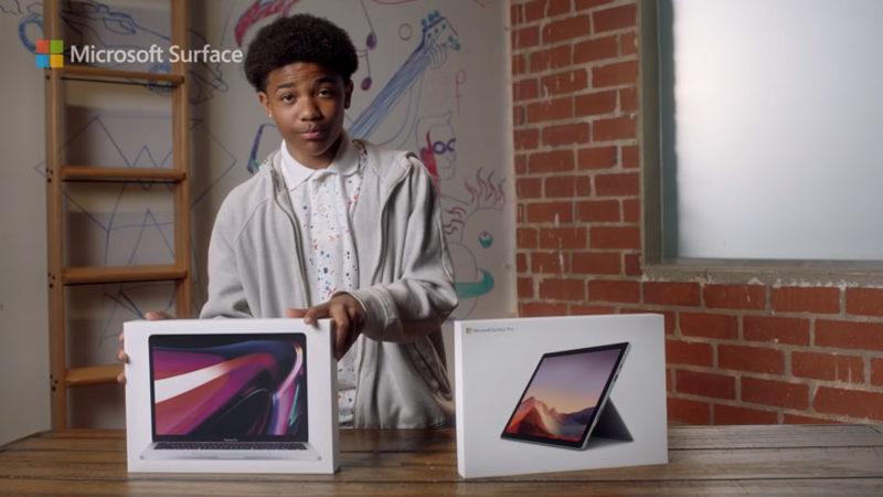 Microsoft,  Apple’ın MacBook Pro’suna Doğrudan Salladığı Surface Pro 7 Reklamını Yayınladı