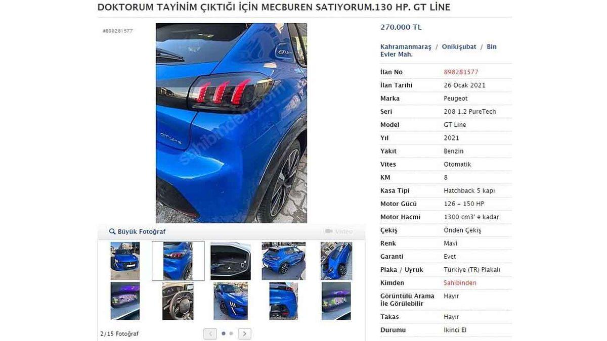 Serdar Bey Gitti, Sahte Doktor Geldi: Peugeot 208, Fahiş Fiyatlarla İkinci El Sitelerine Düştü