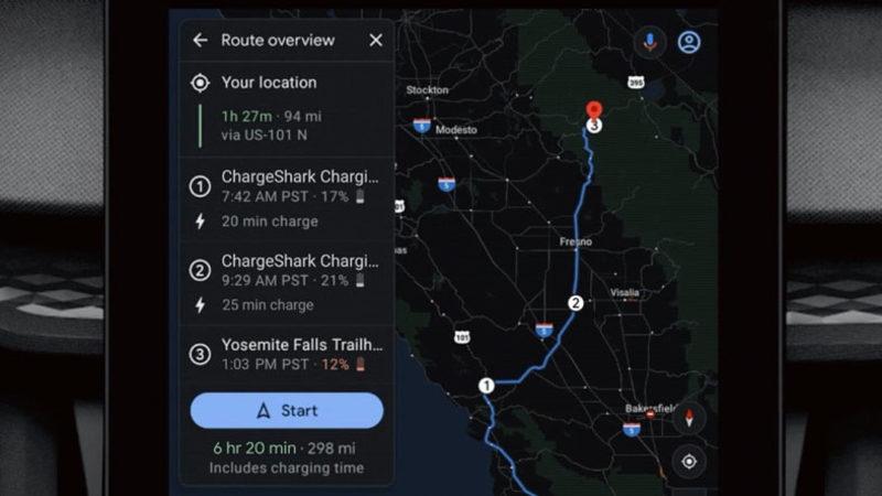Google, Haritalar’da Elektrikli Araçlar İçin Rota Planlama Özelliğini Yayınladı
