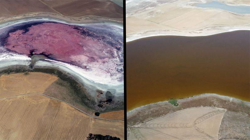 Türkiye’nin ‘Küçük Pembe Gölü’ Artık Kahverengi: İşte Nedeni!