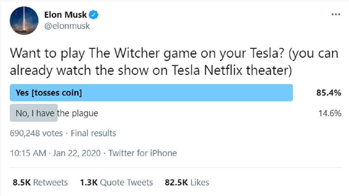 Yeni Tesla Model S’de ’The Witcher 3’ Oynanabilecek