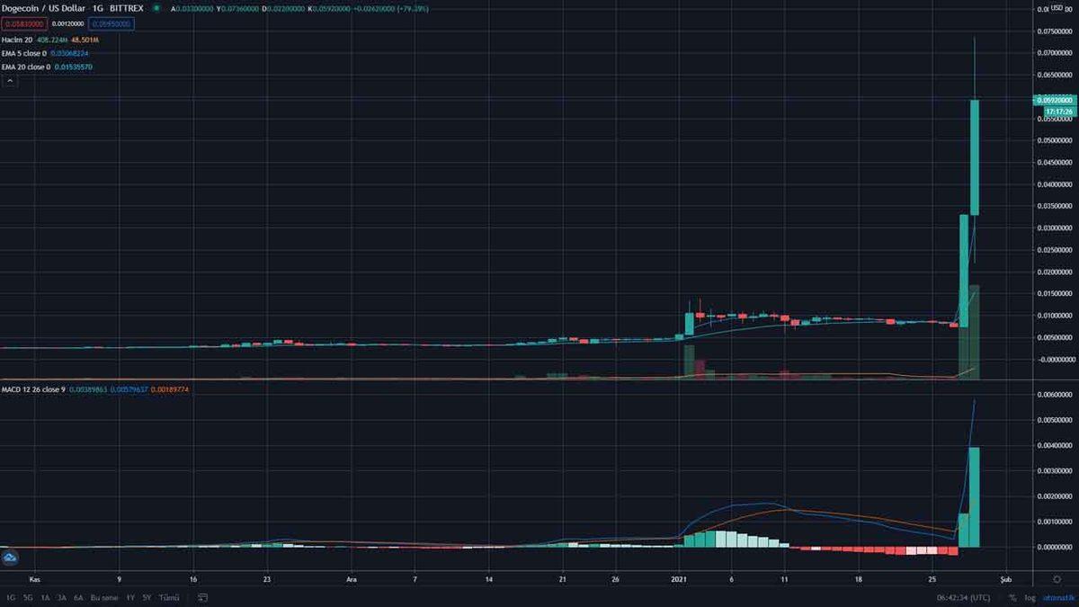 Gamestop’tan Sonra Dogecoin’e Operasyon: 24 Saatte Yüzde 900 Civarı Değerlendi