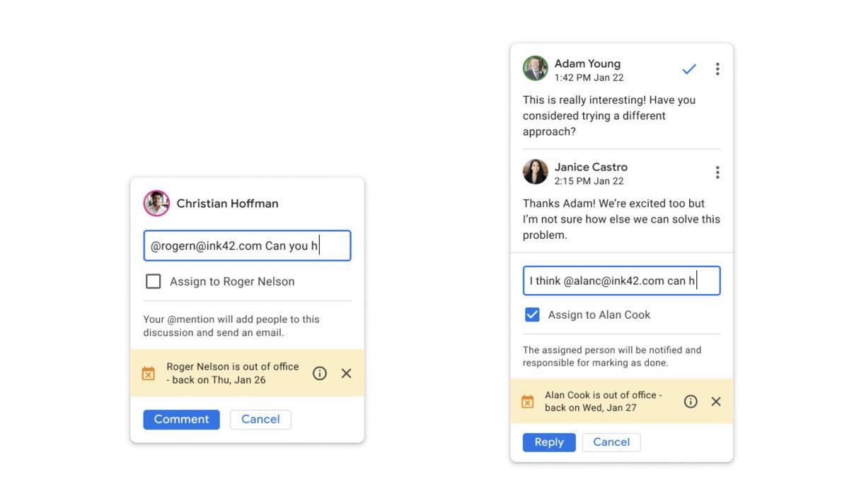 Google Dokümanlar’a, Etiketlenen Kişinin Çevrimdışı Olup Olmadığını Gösteren Bir Özellik Geldi