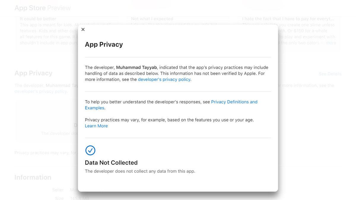 App Store’daki Bazı Uygulamalar, Uygulama Gizliliği Bölümünde Yanlış Bilgi Sunuyor Olabilir