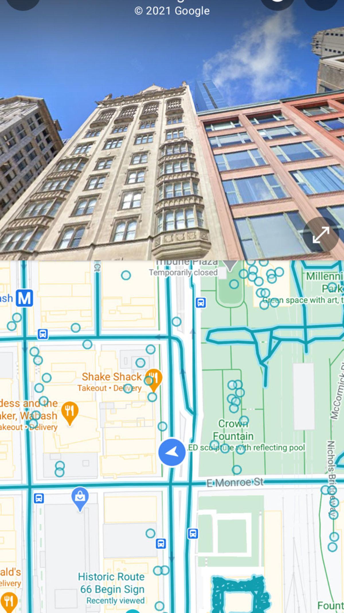 Google Haritalar, Sokak Görünümü ve Haritayı Bölünmüş Ekran Olarak Göstermeye Başladı