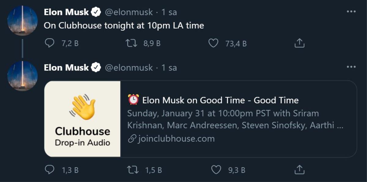 Elon Musk, İlk Clubhouse Yayınının Saatini Açıkladı