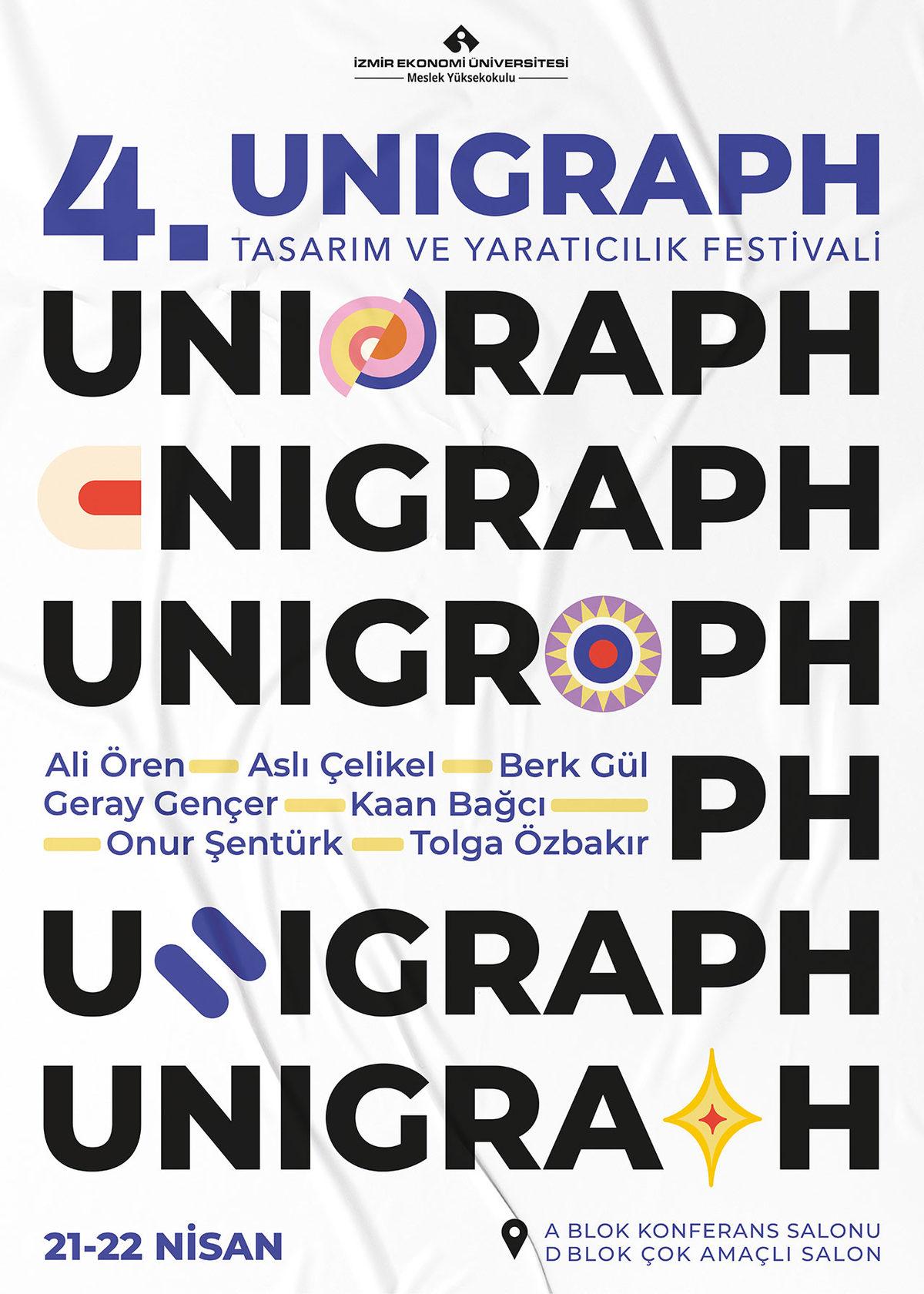 İzmir Ekonomi Üniversitesi Tarafından Düzenlenen 4. UNIGRAPH Tasarım ve Yaratıcılık Festivali Başlıyor