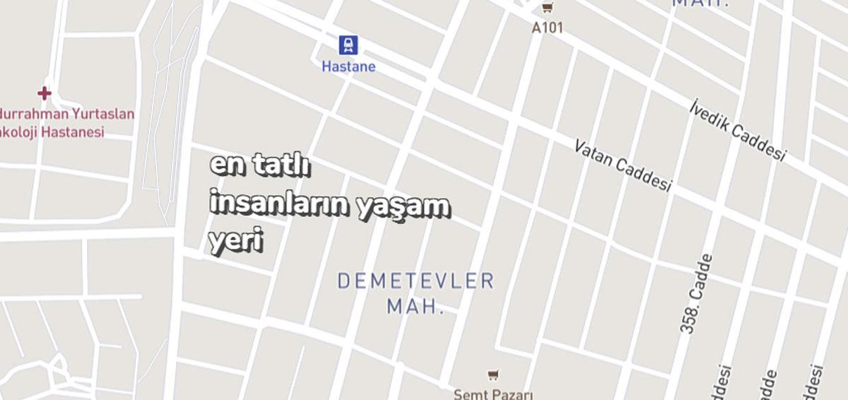 Şehirlerin Birbirinden Geyik Yorumlarla Tarif Edildiği Eğlenceli Harita