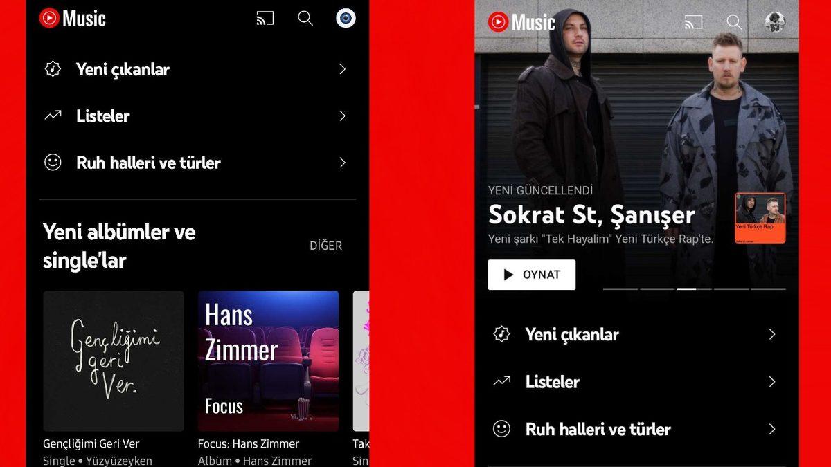 YouTube Music ’Keşfet’ Ekranı Güncellendi: Artık Albüm ve Single Keşfetmek Çok Daha Keyifli