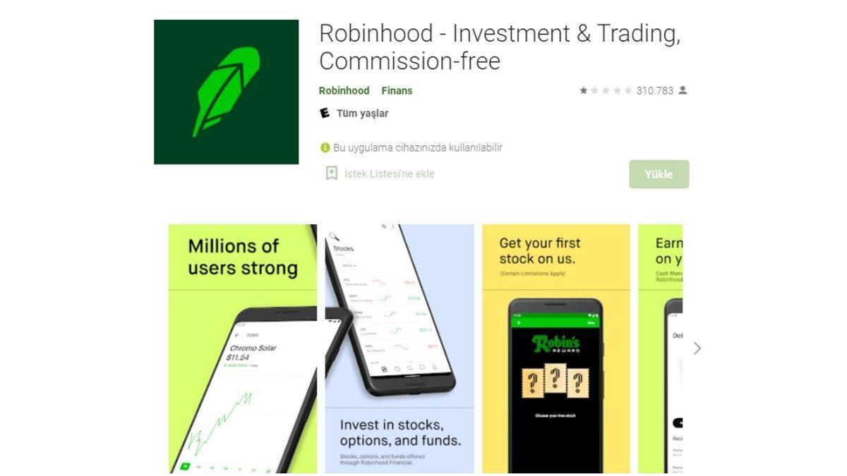 Robinhood Uygulaması, Google Play Store’da Yeniden 1 Yıldız Oldu