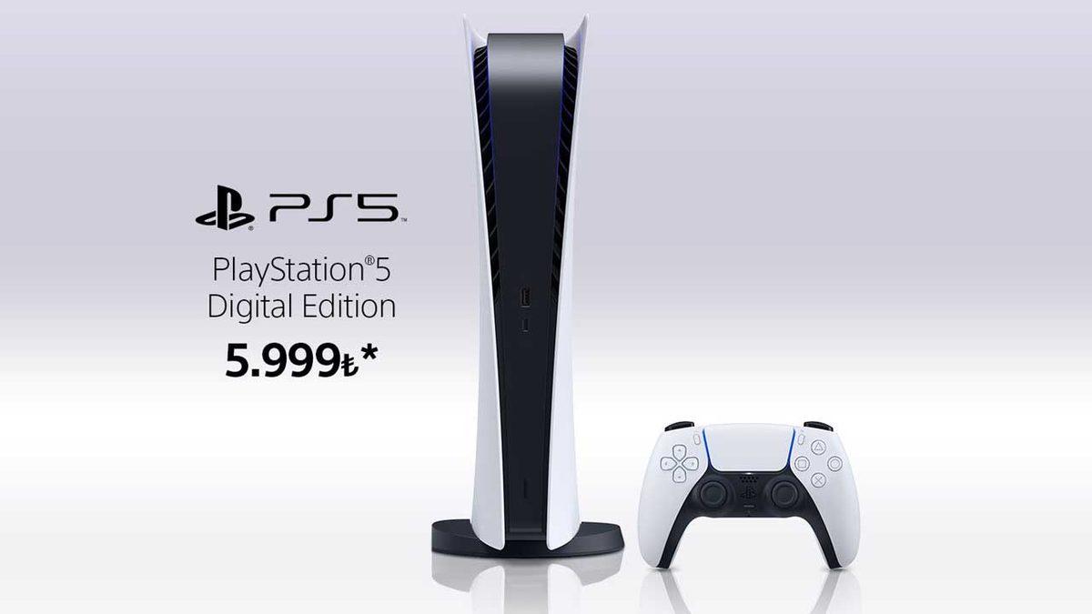 Sony, PlayStation 5 Digital Edition’ın Türkiye Fiyatını ve Çıkış Tarihini Açıkladı