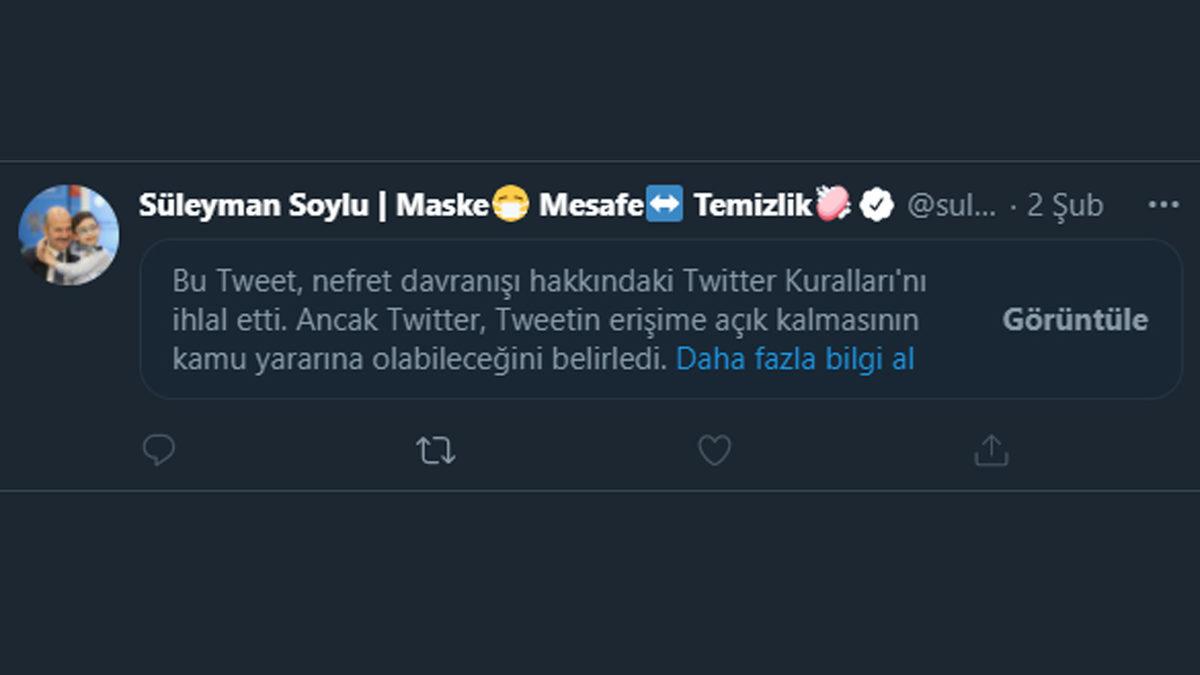Ulaştırma Bakanı Karaismailoğlu, Soylu’nun Paylaşımlarını Kısıtlayan Twitter’a Ağır Yüklendi