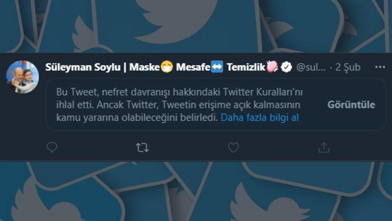 Ulaştırma Bakanı Karaismailoğlu, Soylu’nun Paylaşımlarını Kısıtlayan Twitter’a Ağır Yüklendi