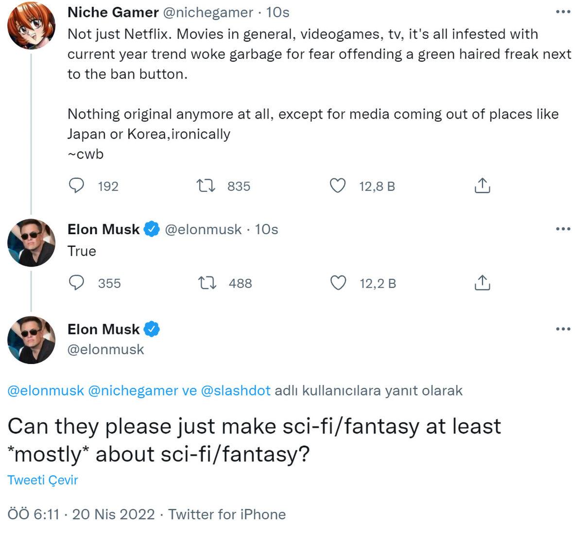 Elon Musk’tan Duygulara Tercüman Olan Netflix Eleştirisi: Bu Yüzden ‘İzlenemez’ Bir Şeye Dönüşüyor...