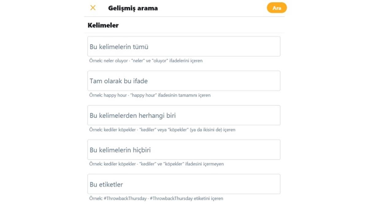 Twitter Detaylı Arama Motoru Nasıl Kullanılır?
